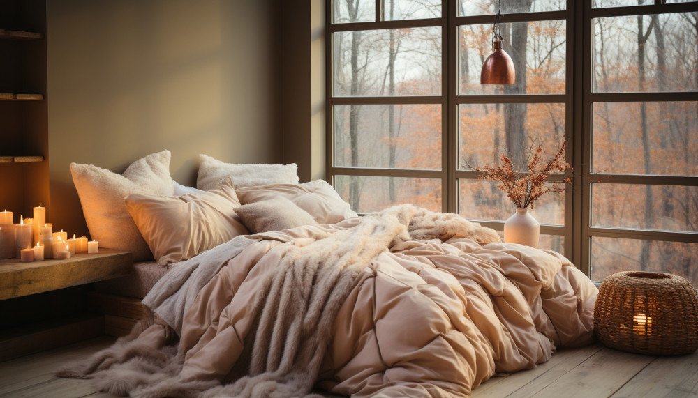 Comment créer une ambiance cocooning avec les dernières tendances de couleurs et textures pour la literie