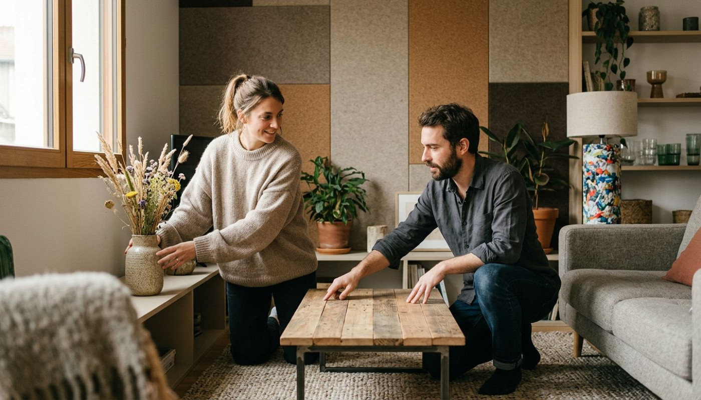 Réconcilier esthétique et matériaux recyclés : le pari des designers d’intérieur